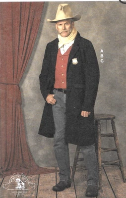 McCall 8400 Mens 34-42 Lined Western Long Coat Vest Bandana Costume  YELLOWSTONE - Image 1 of 4