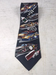 Vintage Men's Tobasco Novelty Racing Tie 100% Silk 57" - Made In USA - Picture 1 of 4