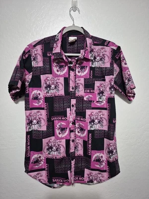 Sailor Moon Guardian AOP Button Up Shirt - Size M - Box Lunch Exclusive Anime - Image 1 of 4