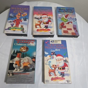 Christmas Classics VHS 5 Lot SANTA  CLAUS COMING TO TOWN Grinch RUDOLPH Frosty  - Bild 1 von 5