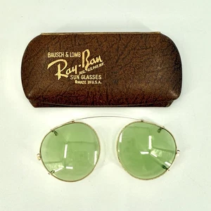 Vintage Ray Ban Bausch & Lomb 1/10 12K GF B&L Clip-on Sonnenbrille mit Etui - Bild 1 von 14