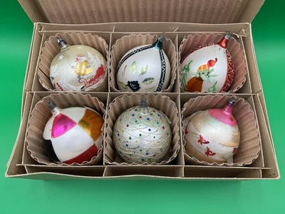 vintage mercury glass christmas ornaments - Image 1 of 4