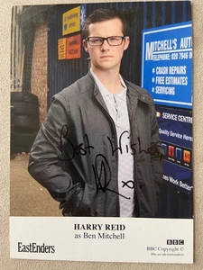 Harry Reid Eastenders As Ben Mitchel Autographed Photo Cast Card 220 - Picture 1 of 2