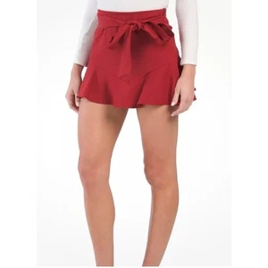 Zara Red Skorts!! - XL With tie belt. Beautiful! - Picture 1 of 8