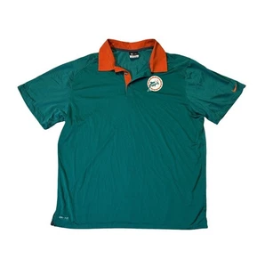 Nike Herren 2XL XXL Grün Miami Dolphins NFL Football Performance Golf Poloshirt - Bild 1 von 6