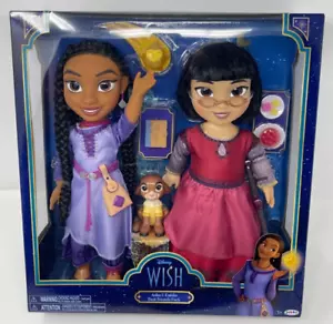 Disney Wish Asha & Dahlia 14" Best Friends Dolls Pack + Outfits & Accessories Bu - Picture 1 of 23