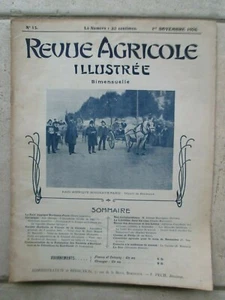 RAID HIPPIQUE course de trot Bordeaux-Paris, 1904 (Revue Agricole) - Imagen 1 de 5