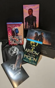 Fairyloot April 2022 Blood Scion by Falaye & An Arrow to the Moon by Pan -Signed - Picture 1 of 9