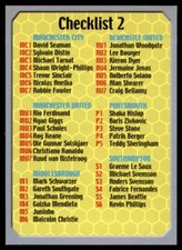 Topps Premier Gold 2004 - Checklist 2 (MC1-C20) Paper Checklist No. CHK2