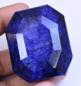 565.90 CT Natural Nigerian HUGE Blue Sapphire Certified Octagon Loose Gemstone - Foto 1 di 6