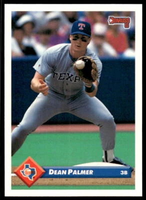 1993 Donruss 339 Dean Palmer Texas Rangers Baseball Card - Image 1 of 2