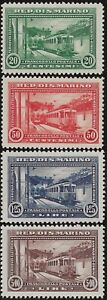 1932 San Marino - Ferrovie Rimini-S. Marino serie di 4 valori completa MNH**
