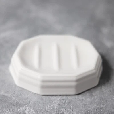 Jabonera blanca vintage Pfaltzgraff Heritage EE. UU. MCM cerámica clásica Foto 1 de 4