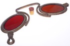 ✅ ANTIQUE OPTOMETRIST TRADE SIGN STORE ADVERTISING PINCH NEZ NOSE GLASSES *RARE*