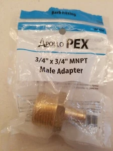 New Apollo PEX 3/4" x 3/4" Male Adapter - APXMA3434 (Q3) - Picture 1 of 2