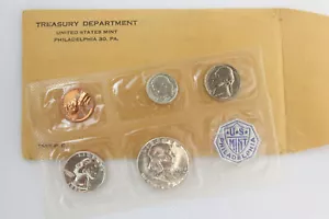 1955 US Mint 5 Coin Silver Flat Pack Proof Set w/ Original Envelope ~Free Ship - Picture 1 of 1