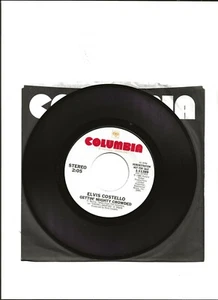 ELVIS COSTELLO GETTIN' MIGHTY CROWDED RARE USA PROMO SINGLE FROM 1980 - Picture 1 of 1