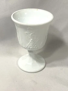 vaso coppa vite uva piccolo bianco latte vintage - Foto 1 di 8