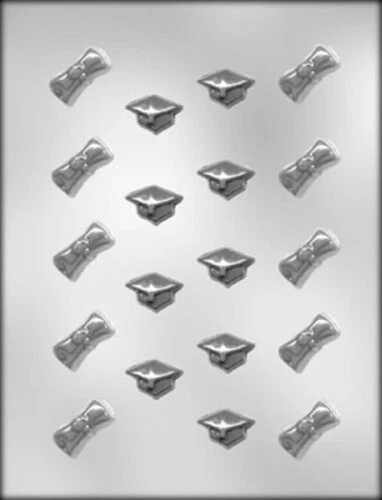 GRADUATION CAP AND DIPLOMAS CANDY MOLD DIY PARTY FAVOR CUPCAKE TOPPERS - Изображение 1 из 1