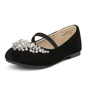 Kids Girls Flat Shoes Casual Mary Jane Shoes Princess Wedding shoes - Picture 1 of 56