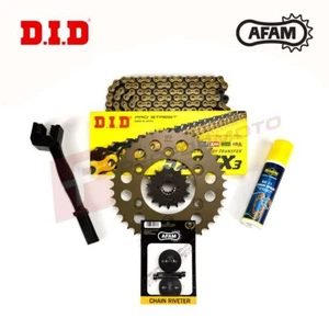 DID AFAM Gold Chain and Sprocket Kit (520 Conv) fits Triumph 675 Daytona 06-12 - Picture 1 of 2