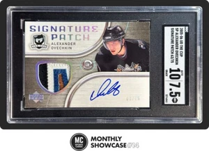 ALEXANDER OVERCHKIN SGC 2005-06 UD THE CUP FIRMA PATCH ROOKIE AUTO RPA RC/75 - Foto 1 di 5
