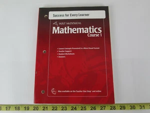 Holt McDougal Mathematics Course 1 Success for Every Learner Math Activity Book - Picture 1 of 6