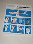 Bahamasair Cabin Safety Card For Boeing 737 New Old Stock