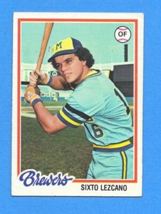 1978 Topps #595 Sixto Lezcano VG+ Brewers