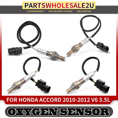 4x Sensor de oxígeno O2 aguas arriba y aguas abajo para Honda Accord 2010 2011-2012 3,5 L Foto 1 de 4