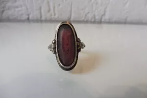 sehr alter Silber- Ring , 835 Silber mit Stein - Bild 1 von 4