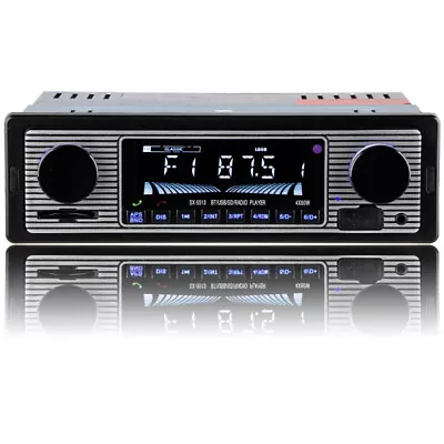 4-Channel LCD 1DIN Car Stereo MP3 Receiver Bluetooth Hands Free Calling FM Radio - Image 1 of 4