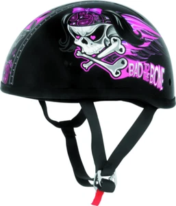 NEW Skid Lids Bad To The Bone Helmet - Black - Large - MOTORCYCLE/OFFROAD - Picture 1 of 2