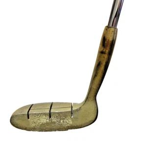 VINTAGE RAY COOK BRASS PUTTER WITH A STEEL SHAFT 35" HEEL SHAFTED RIGHT HANDED - Picture 1 of 5