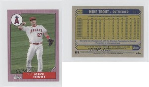 2022 Topps Mini 1987 Topps Baseball Pink /25 Mike Trout #78B-20