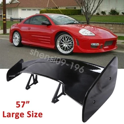 For Mitsubishi Eclipse 57" Glossy Black GT Style Rear Trunk Spoiler Wing Lip Foto 1 de 4