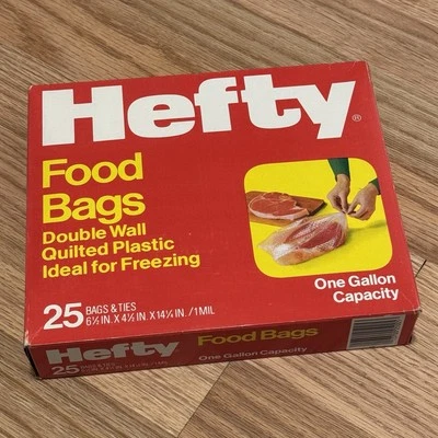 Bolsas de comida pesadas de 25 paredes con congelador de tamaño galón - De colección 1976 Foto 1 de 4