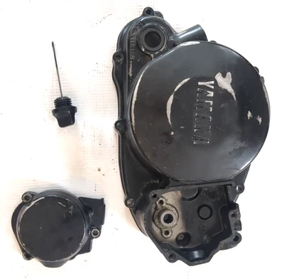 1995 Rt180 Yamaha tampa de estator, tampa da bomba de óleo e vareta - Bom - OEM - Imagem 1 de 4