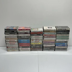 Vtg Lot Of 64 Cassette Tape 70's 80's Various Artists Vintage Tapes - Picture 1 of 20