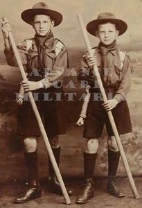 Vintage Scouts Picture, Two Brothers Ready for Adventure! - Picture 1 of 3