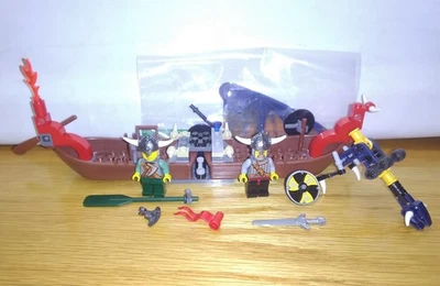 LEGO Vikings INCOMPLETE 7016 Viking Boat against the Wyvern Dragon - Image 1 of 4