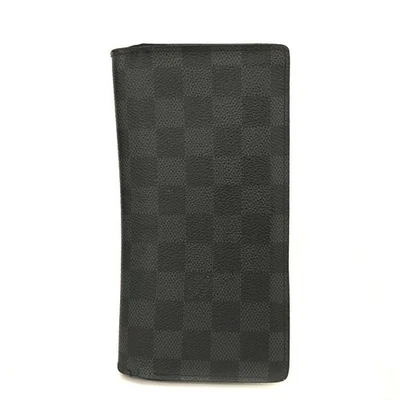 EGA Louis Vuitton Damier Graphite Porte feiulle Brazza Long Wallet Black/2BJ2782 - Image 1 of 4