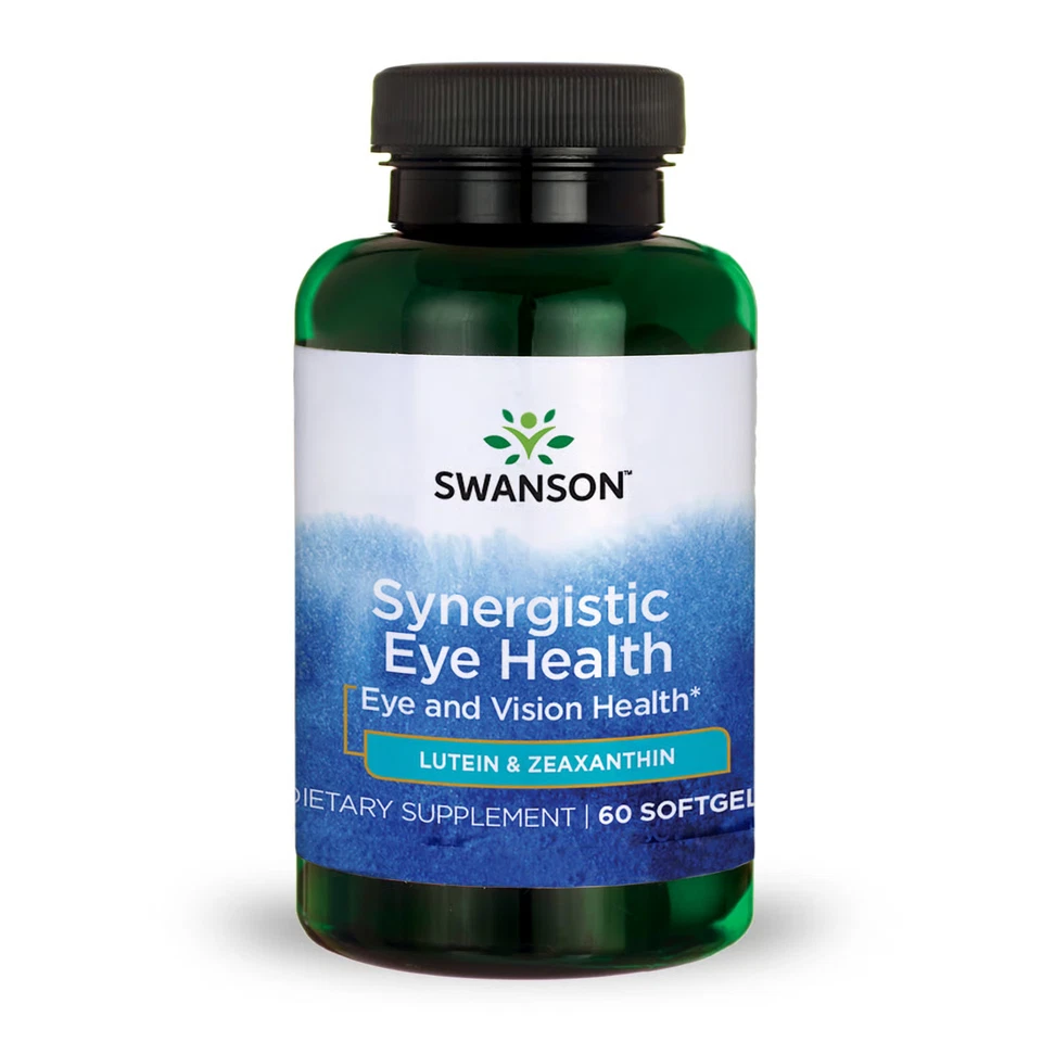 Cápsulas blandas de luteína y zeaxantina Swanson Synergistic Eye Health, 22 mg, 60 unidades Foto 1 de 4