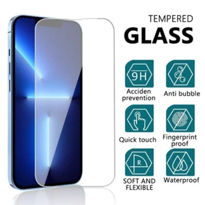 3X For iPhone 13 / 13 Pro / 13 Pro Max Tempered GLASS Screen Protector, Tray x1 - Picture 1 of 9
