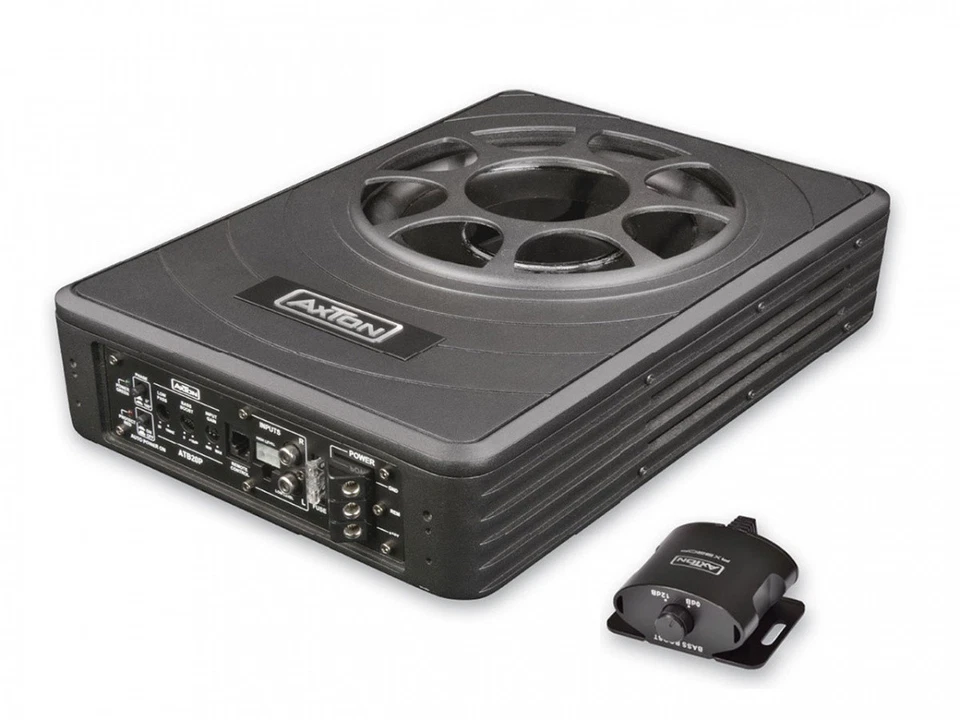 Axton ATB20P Aktiv Subwoofer Flach Untersitz Auto Bass Aktivsub - Bild 1 von 1