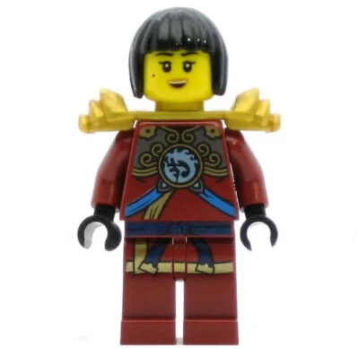 Nuevo LEGO NINJAGO Minifigura - Future Nya, rojo oscuro con armadura de hombro Foto 1 de 2