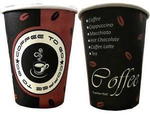 Made in DE ! 2.500x 180 ml Coffee To Go Becher Kaffeebecher Pappbecher 0,18L Cup - Bild 1 von 3