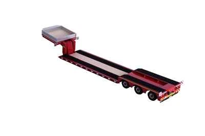 CARSON 3 Achs Tieflader Schwanenhals Tiefbett Anhänger 1:14 - Image 1 of 4