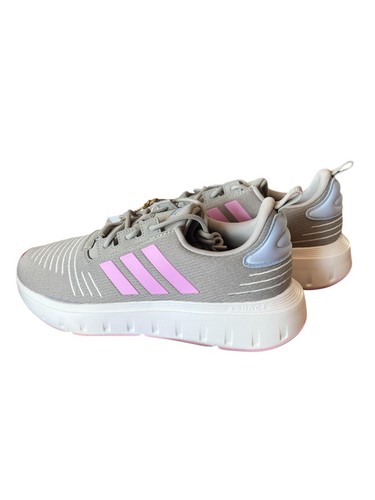 Scarpe da corsa Adidas Swift Run 23 grigio viola taglia 7 per bambina nuove senza scatola IE9994