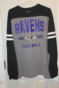 gray / black Baltimore Ravens long-sleeve graphic shirt - adult extra-large / XL